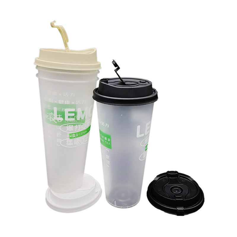 PP Plastic Bubble Tea Cup In Mold Label