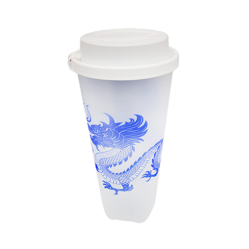 PP Plastic Milk Tea Cup In Mold Label