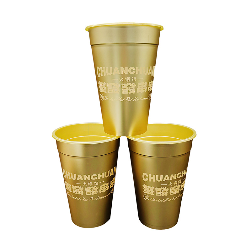 金型ラベルのPPプラスチックスムージーカップ